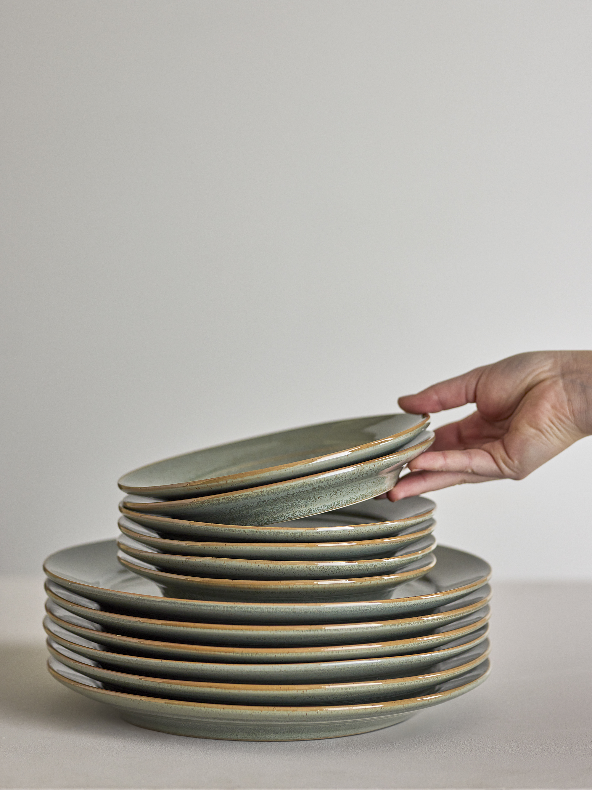 Pixie Plate, Green, Stoneware