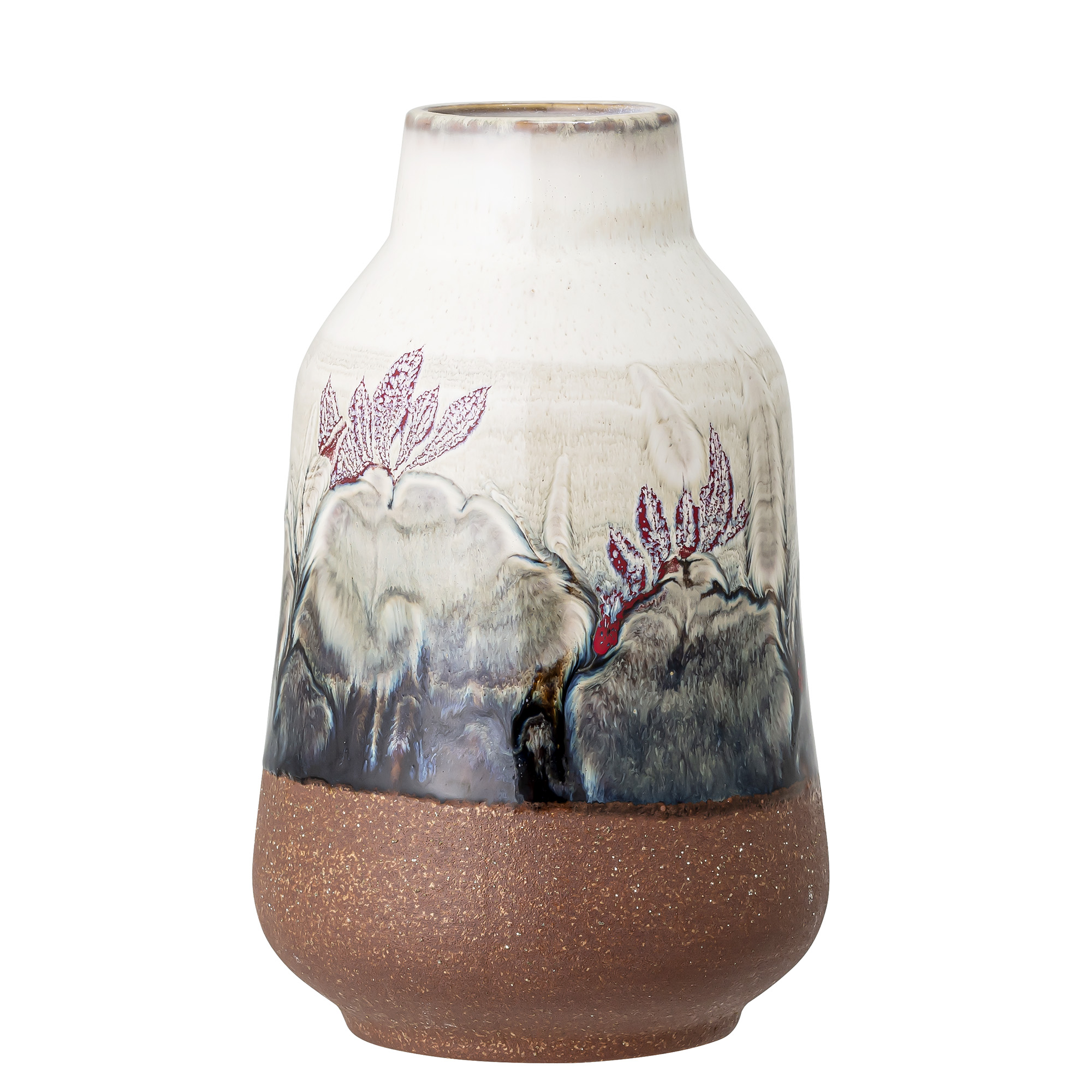 Bloomingville Vase Steingut Rot-Rosa 