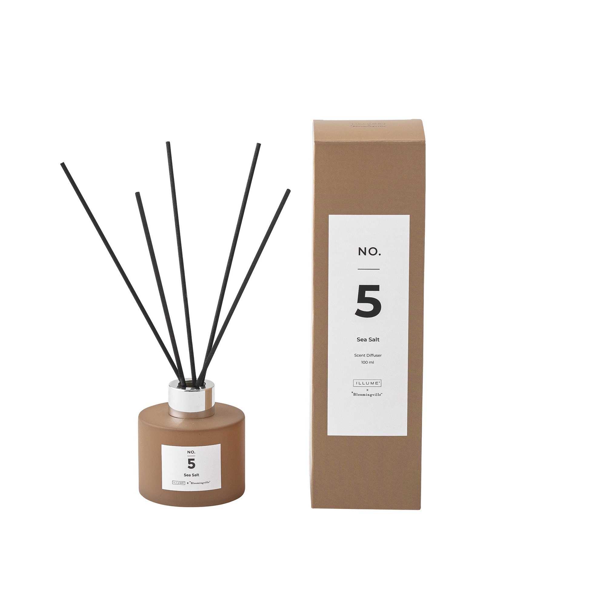 NO.5-Sea Salt Scent Diffuser,Brown, Scent Liquid