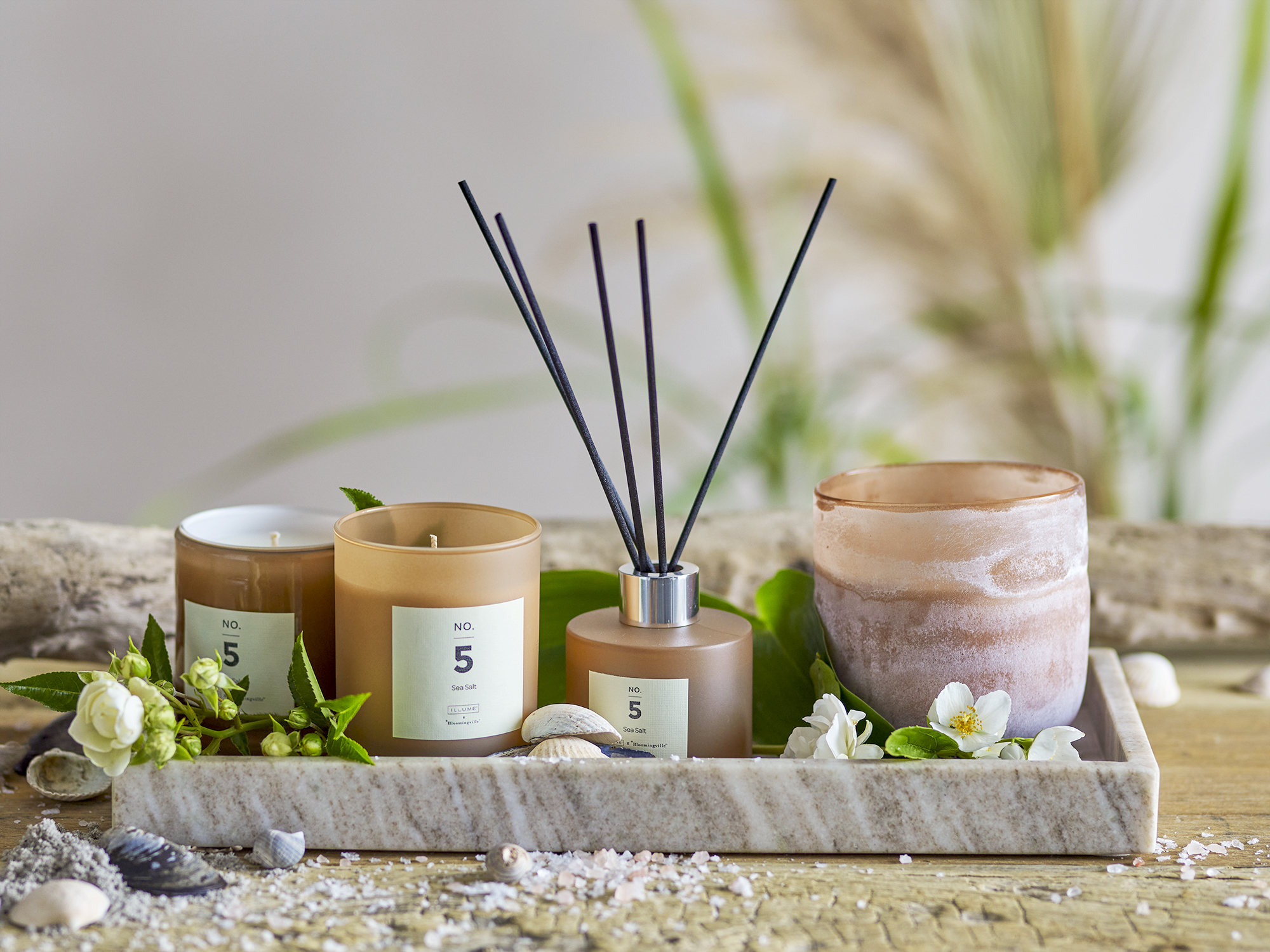 NO.5-Sea Salt Scent Diffuser,Brown, Scent Liquid