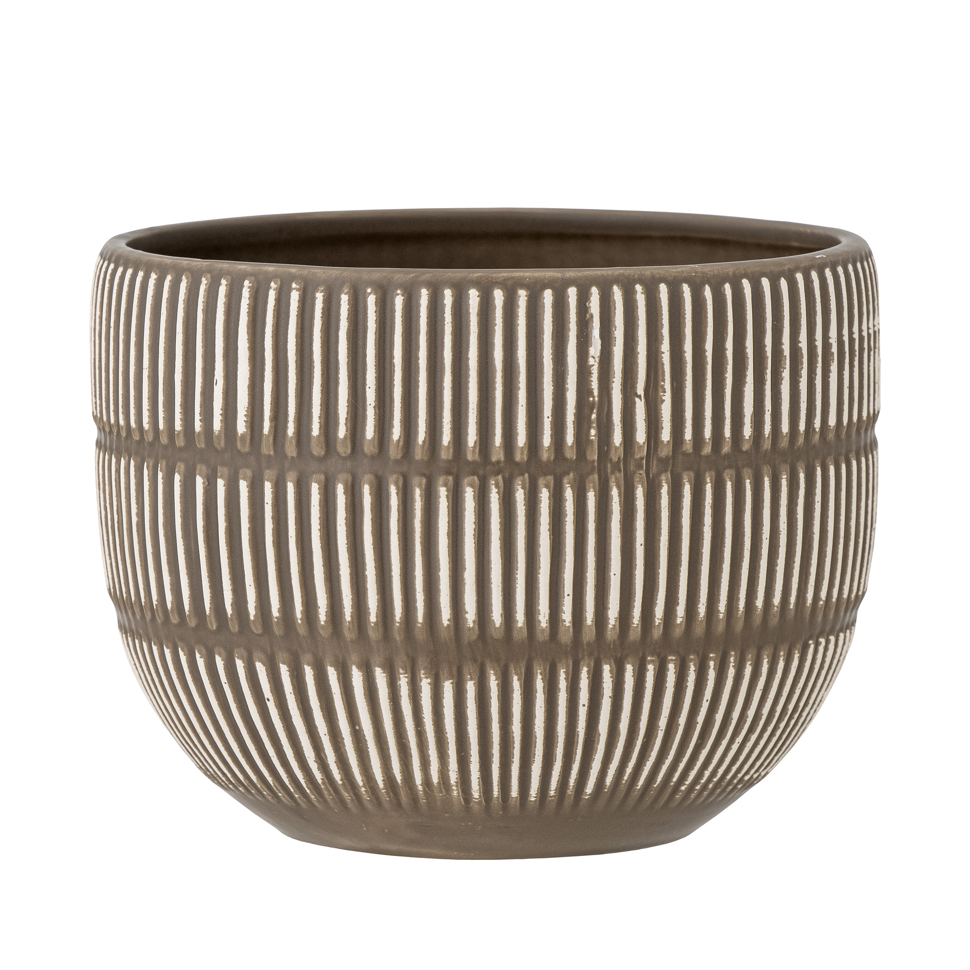 Dua Flowerpot, Brown, Stoneware