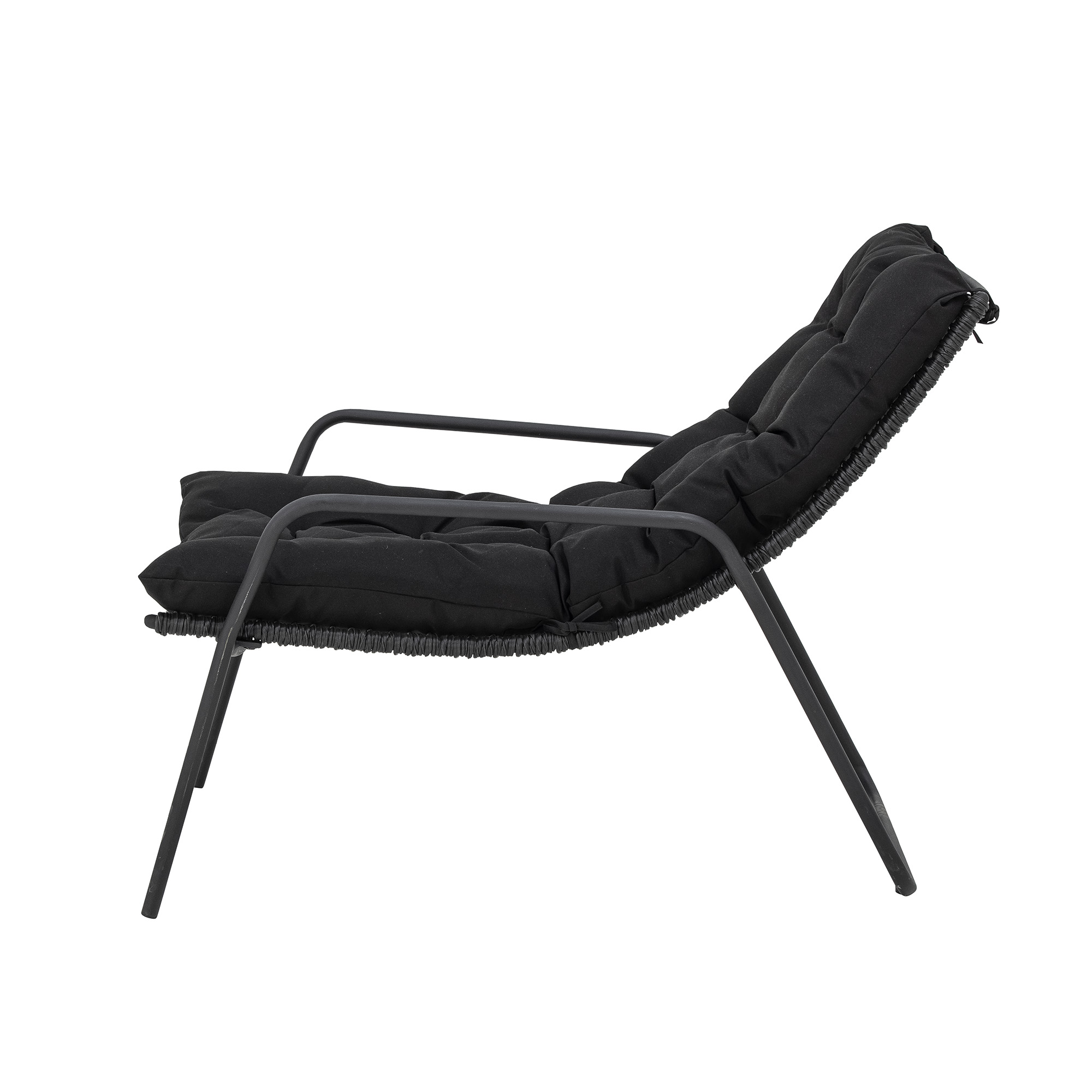 Liegestuhl Metall-Gestell – Universell Für Sofas, Mit Hebelgriff & Kabel, Schwarz