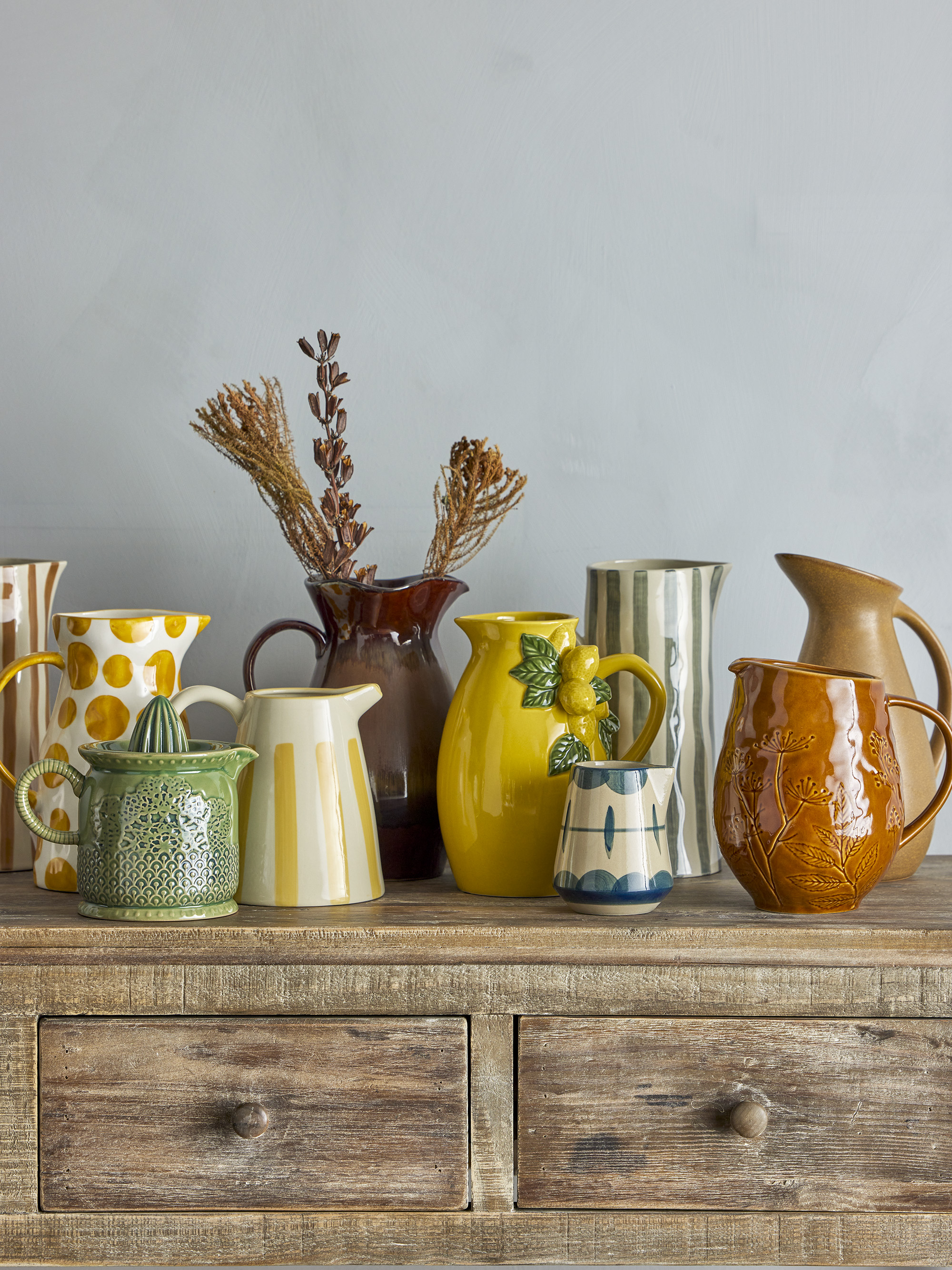Limone Jug, Yellow, Stoneware