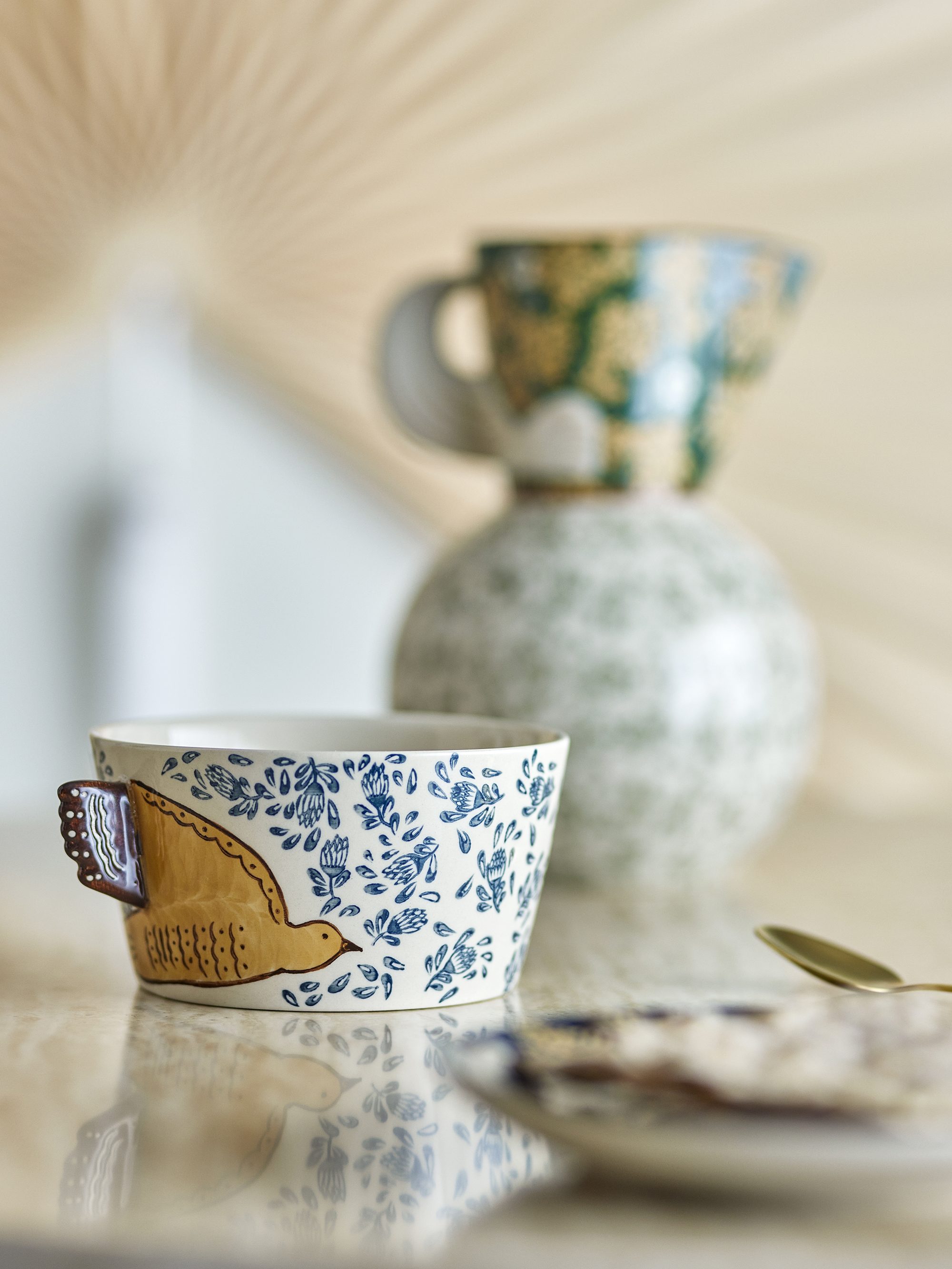 Heikki Cup, Green, Stoneware