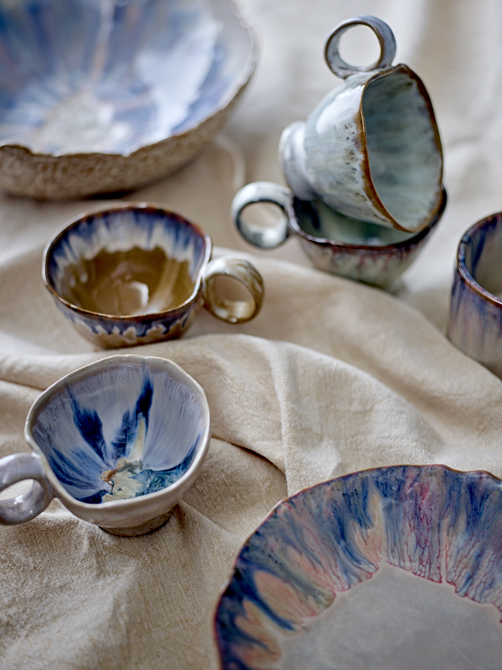 Amalia Bowl, Blue, Stoneware