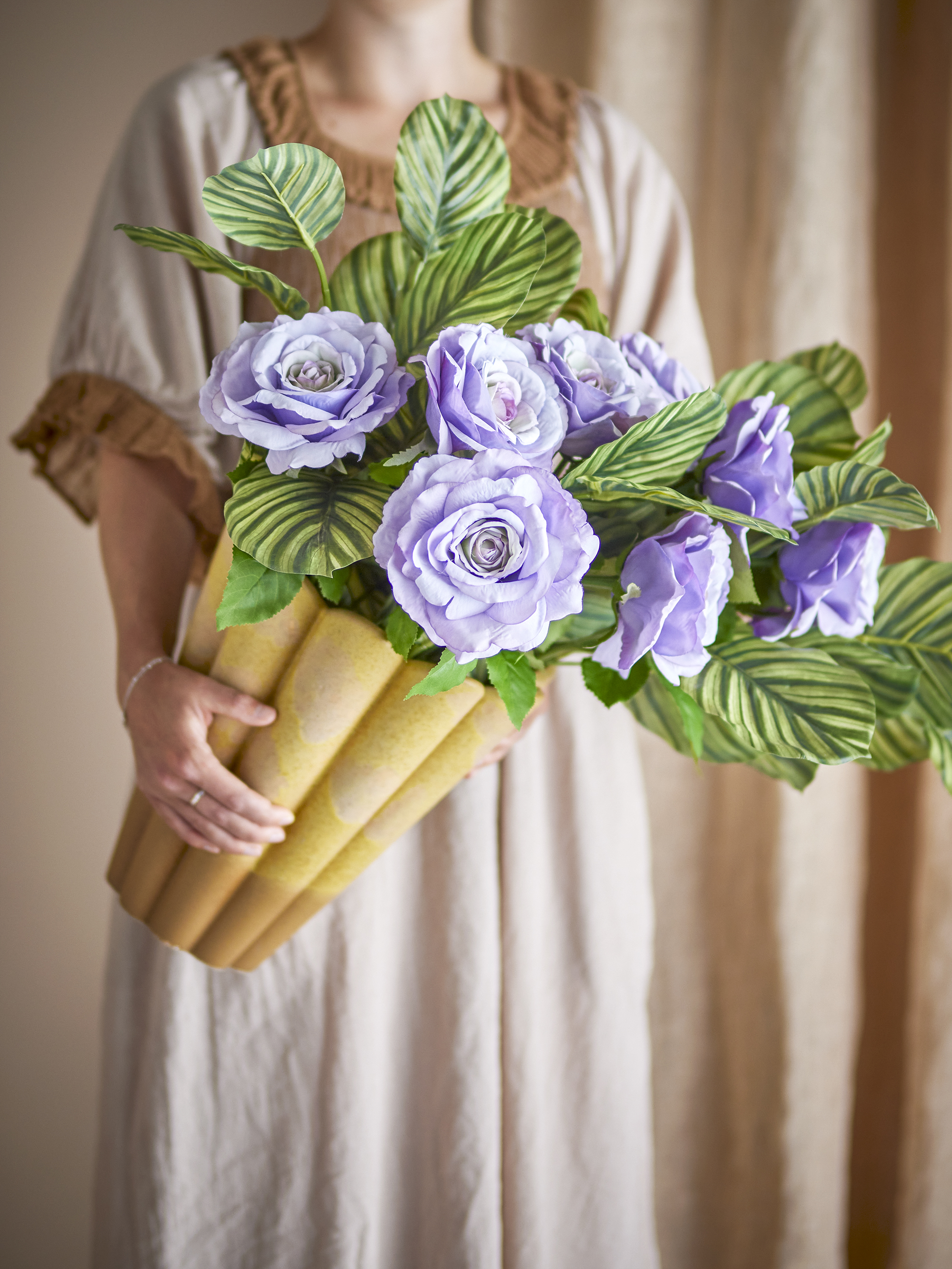 Rose Stiel, Violett, Knstliche Blumen