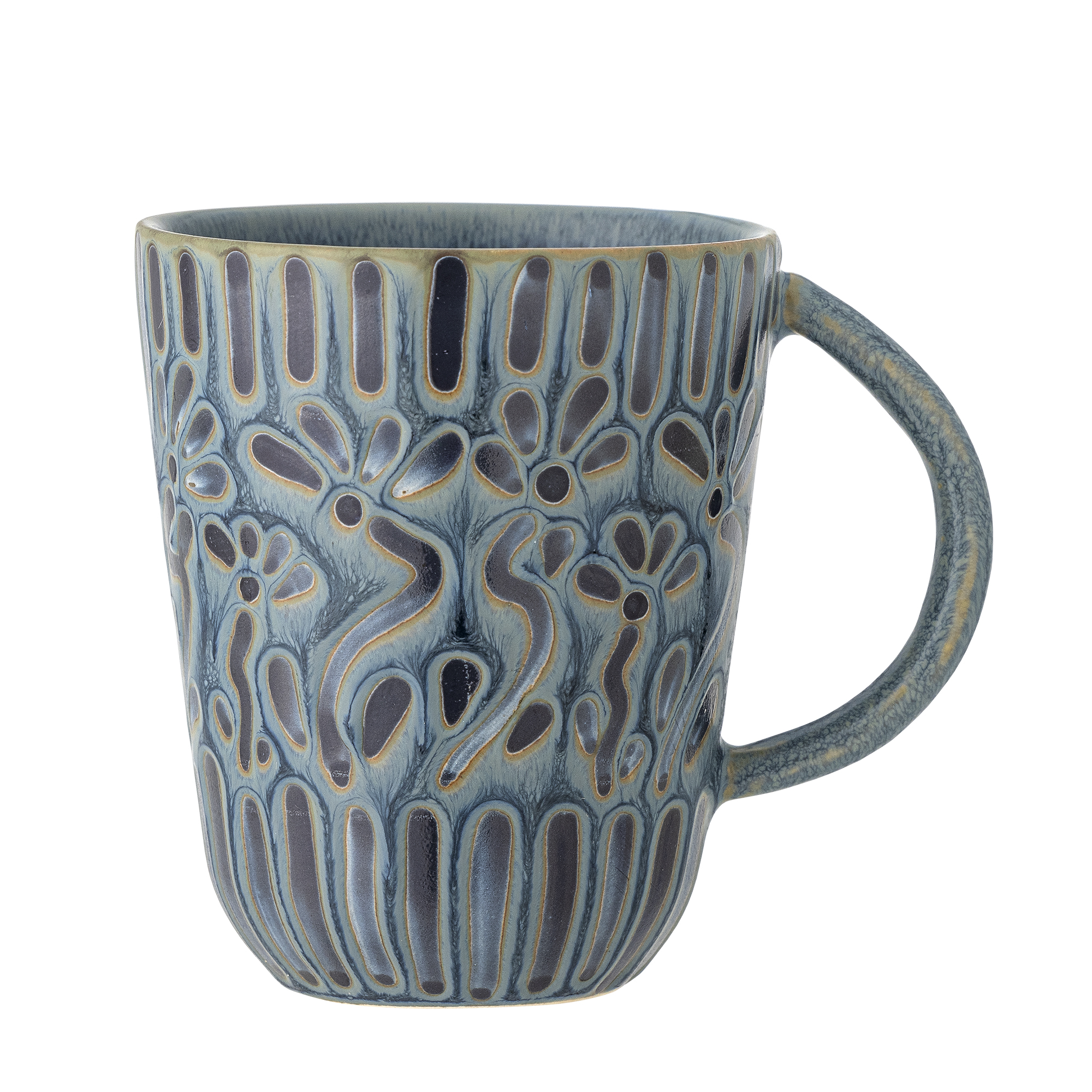 Bloomingville Borden Molly, blauw, keramiek, set van 3