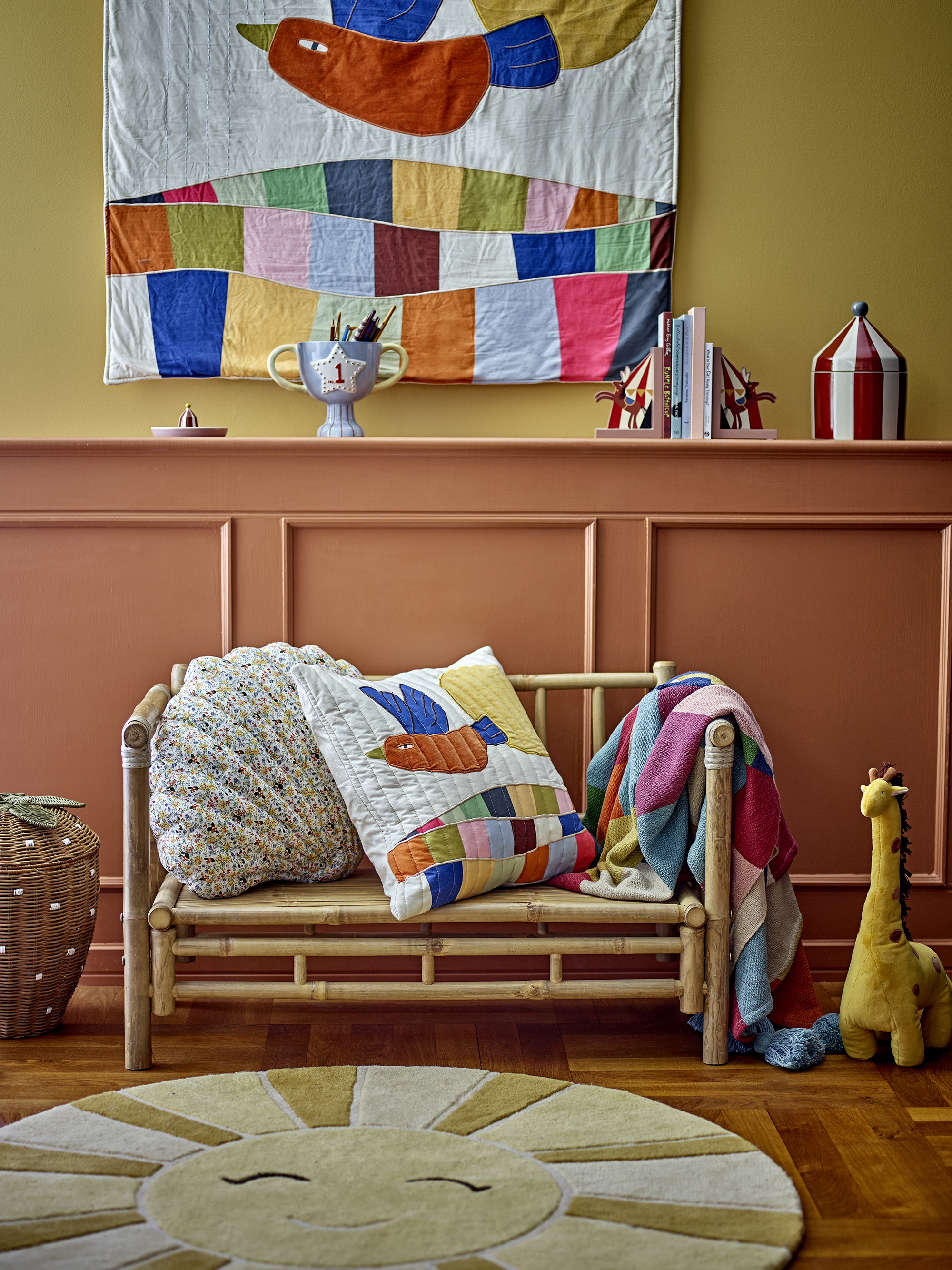 Putuo Decor Fisch-Wandbehang Aus Holz – 4-teiliges Set, Rustikales Karomuster Für Badezimmer & Strandhaus