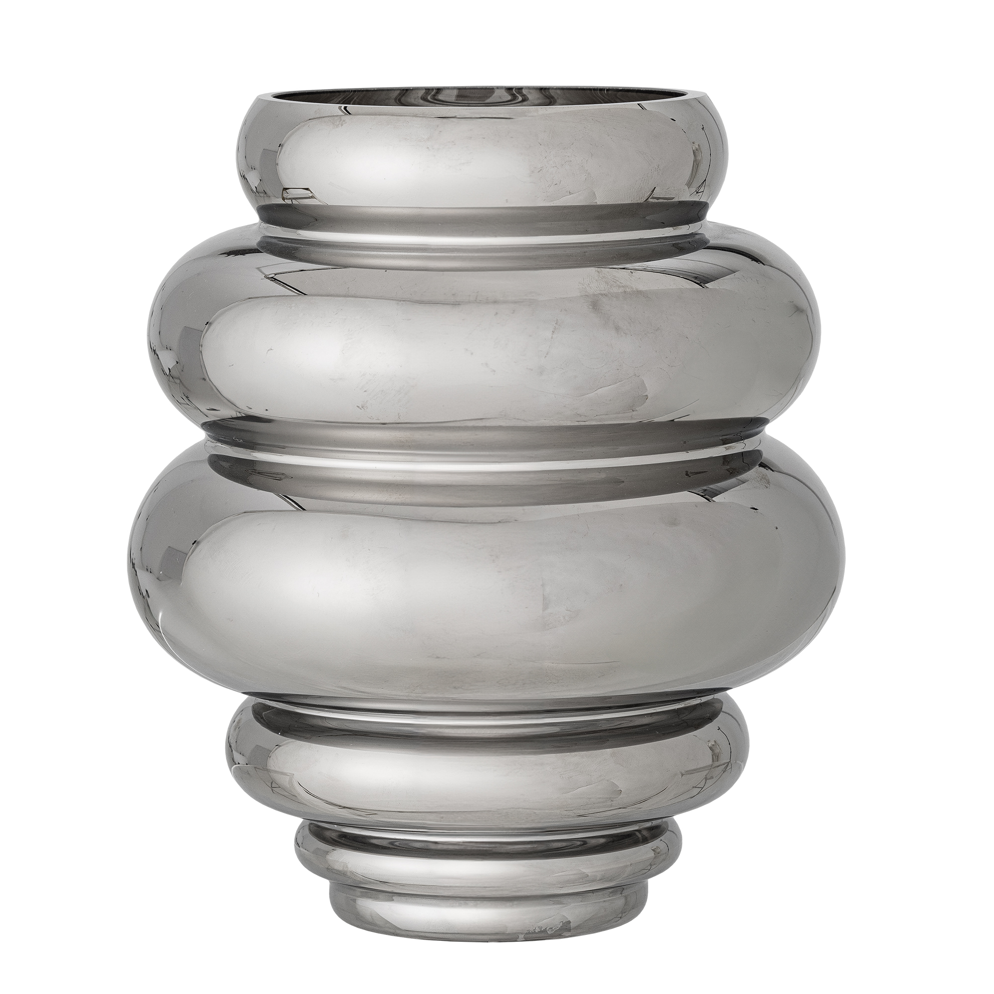 Zorya Vase, Silver, Glass