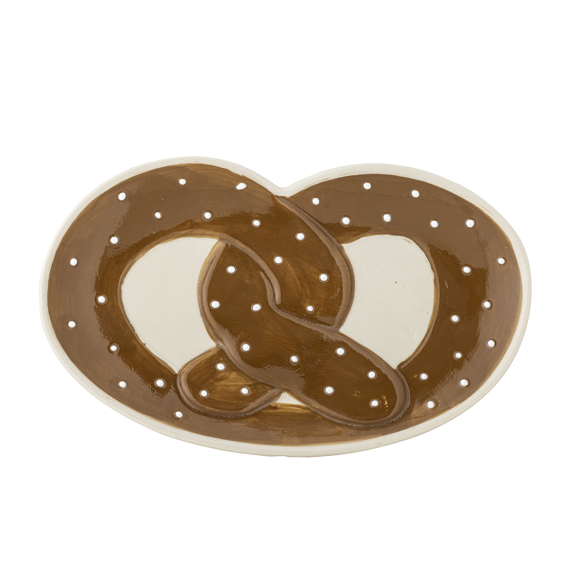 Bloomingville Ginnie Lebkuchen Krug Aus Keramik - 7,5x10 Cm, 60 Ml, Braun, Handbemaltes Deko-Stück