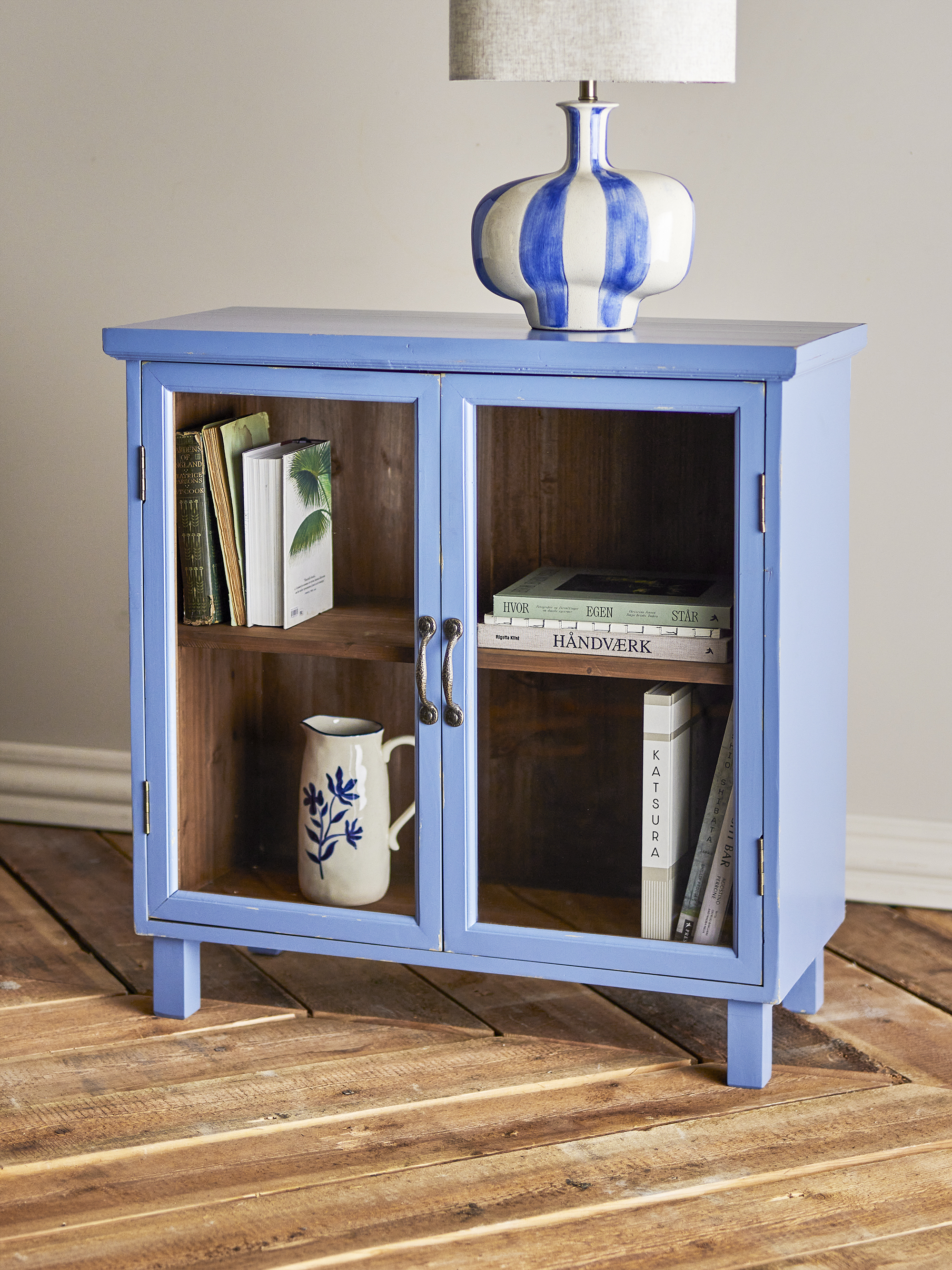 Hazem Cabinet, Blue, Firwood