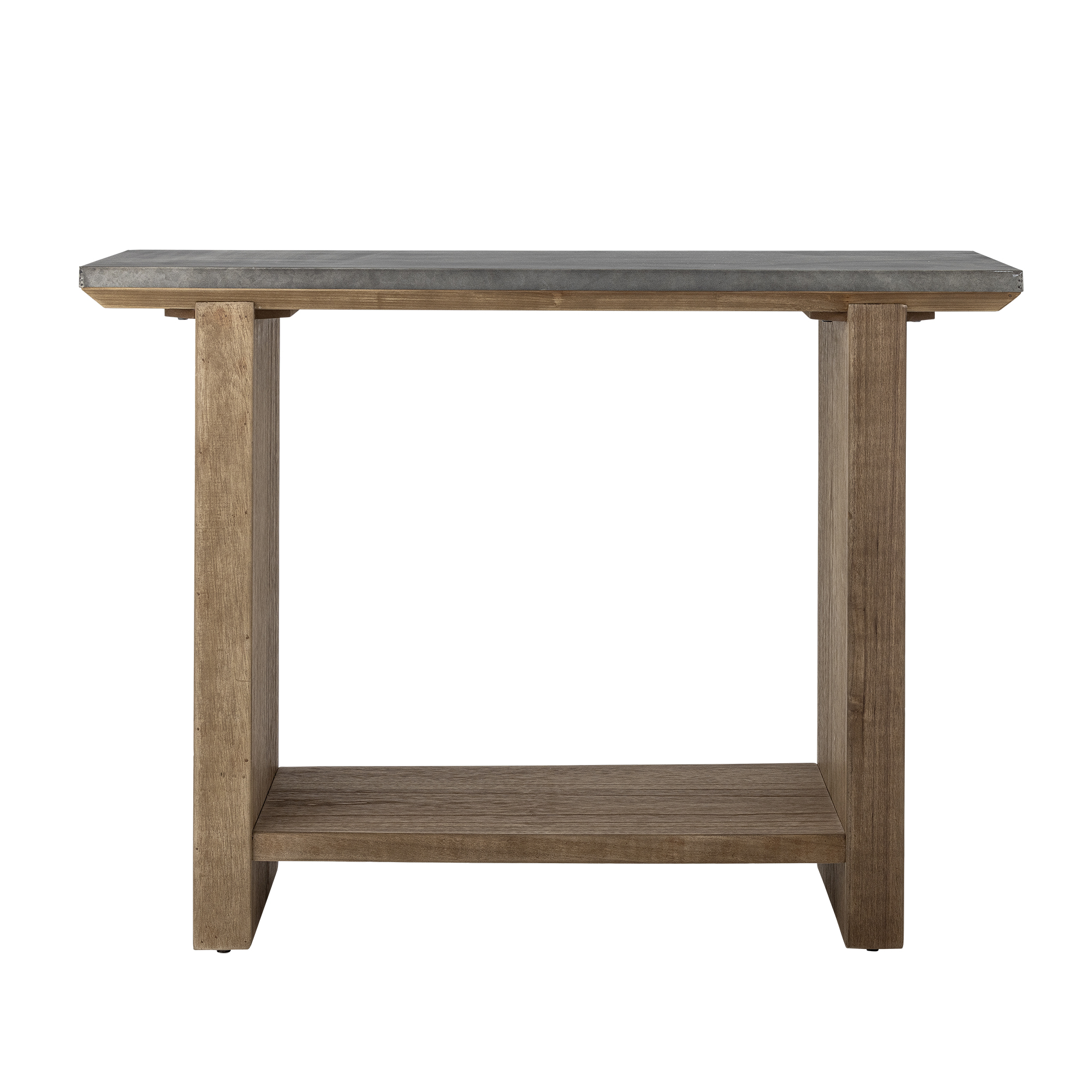 Leren bank Enjoy - 2.5 zits - Hermes Dune - poten hout bruin