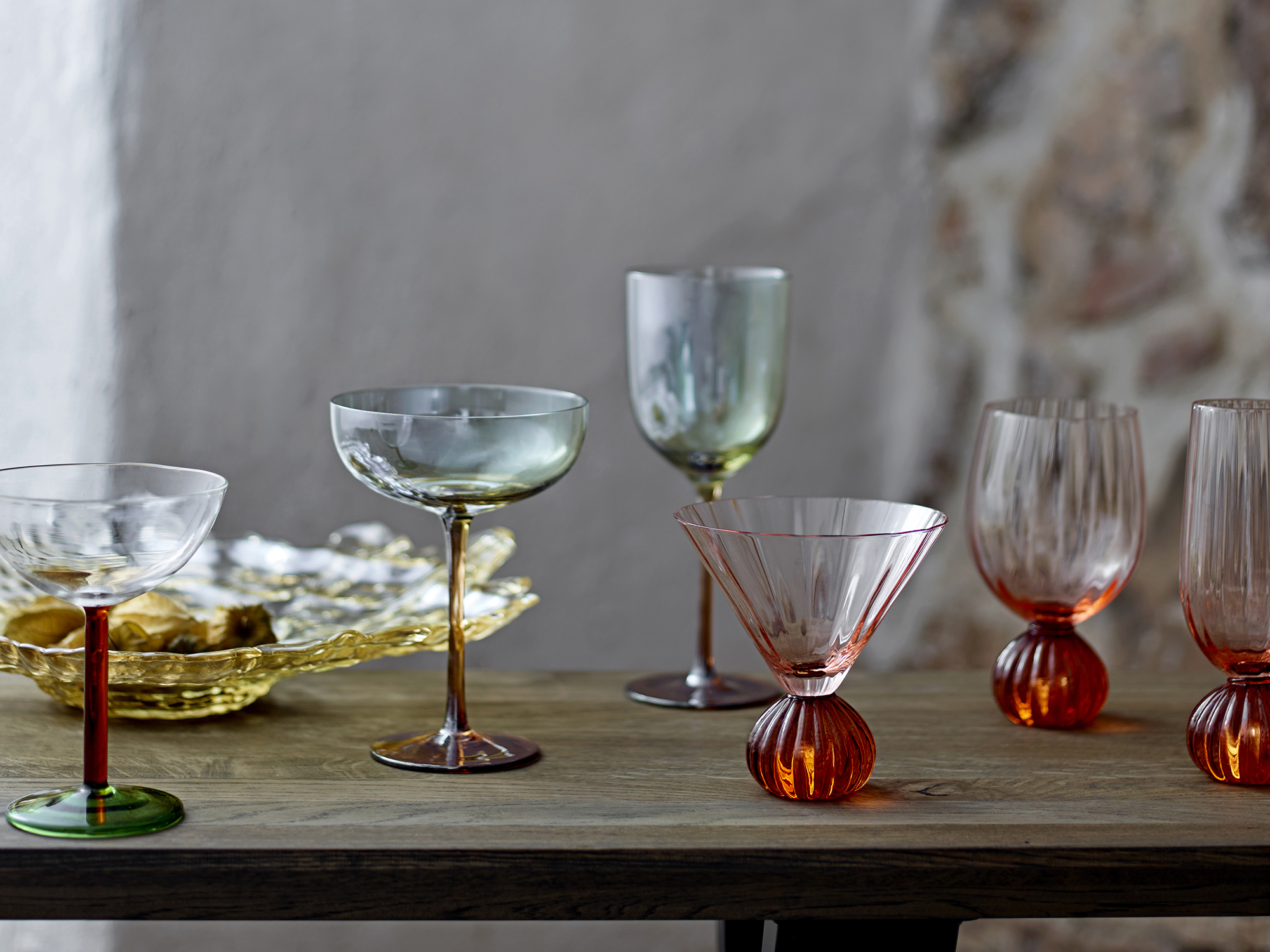 Martine Cocktailglas, Bunt, Glas