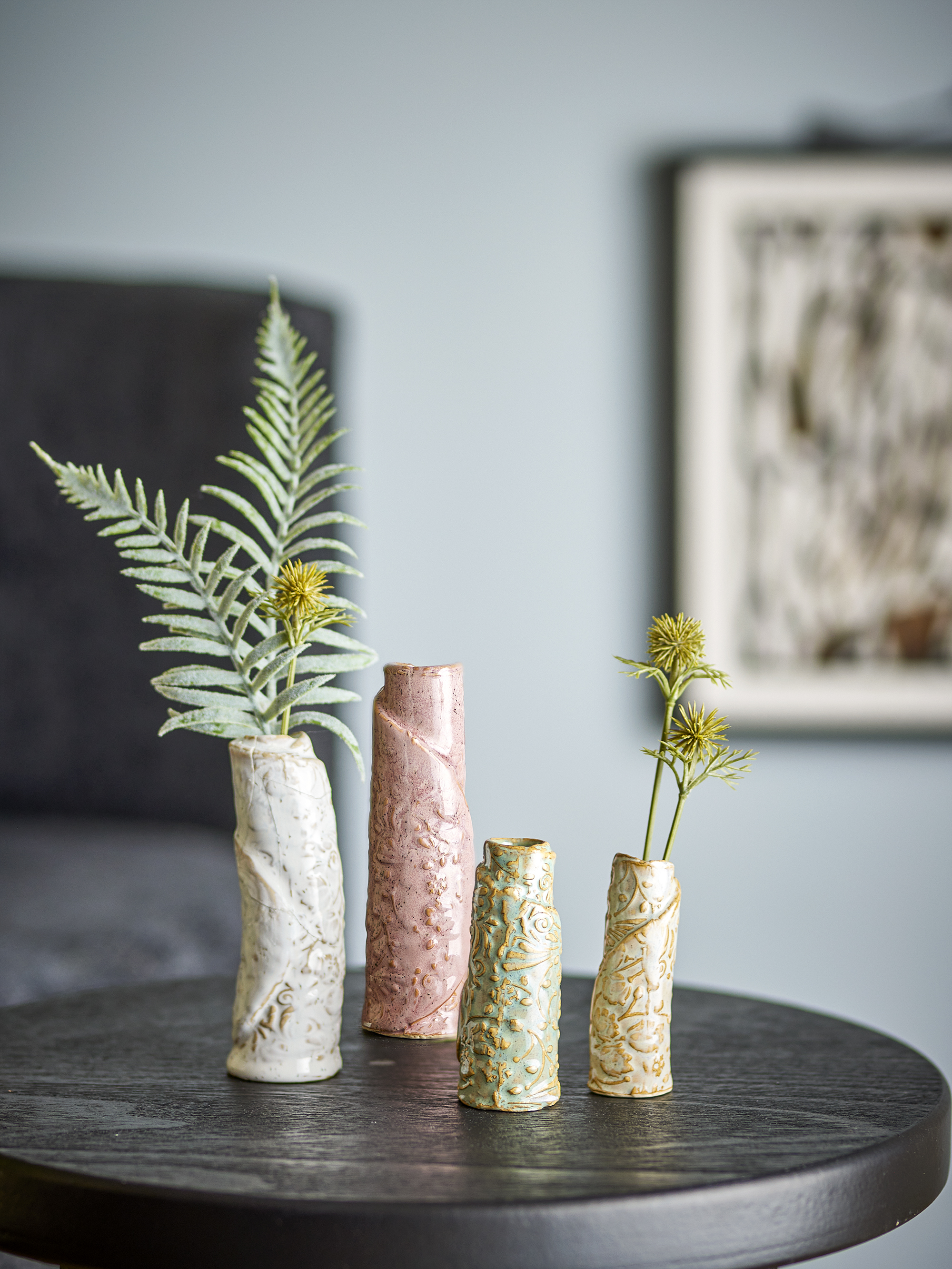 Temple Vase, Multi, Stoneware