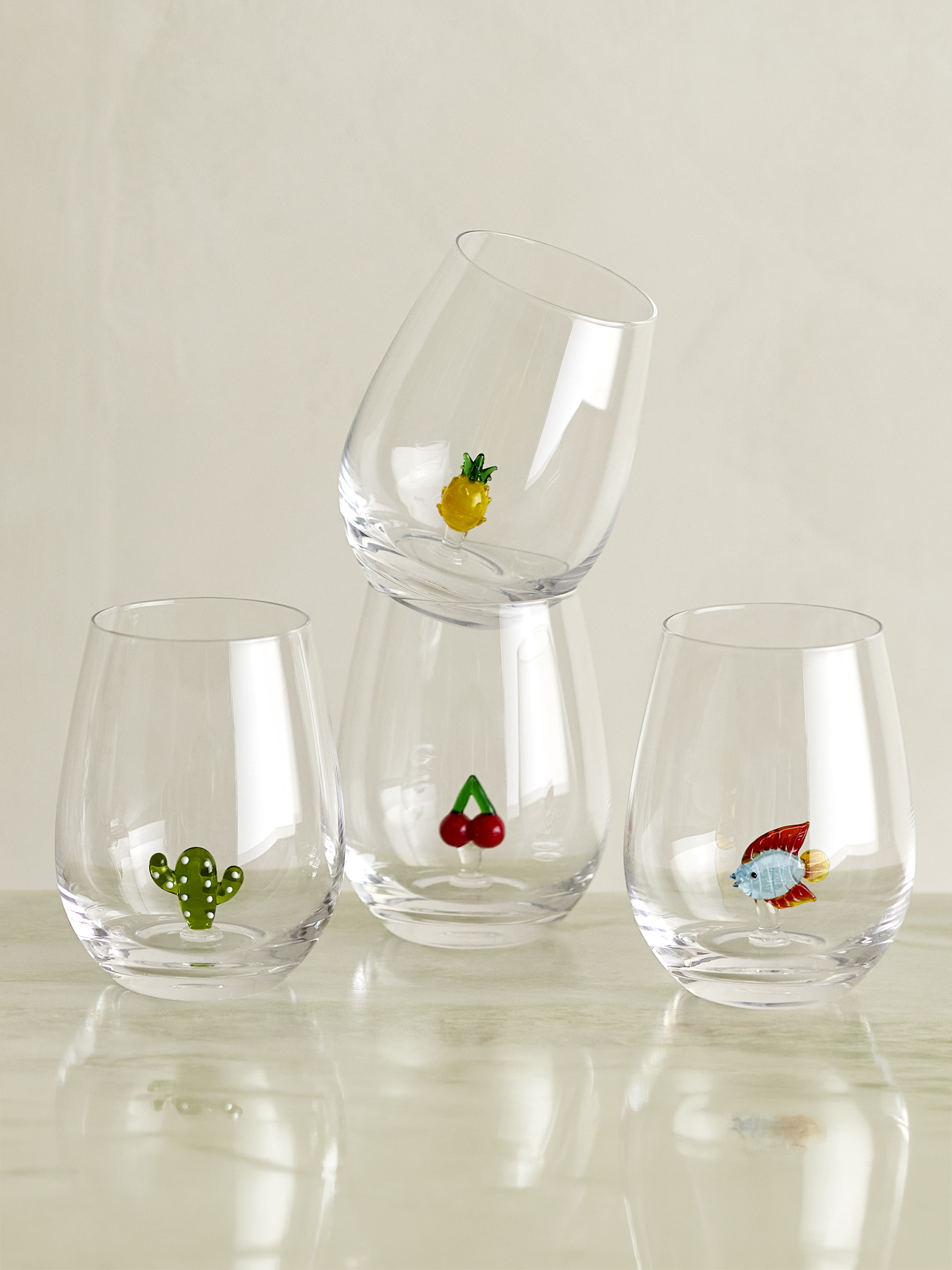 Misa Drinking Glass, Multipack, Clear, Glass