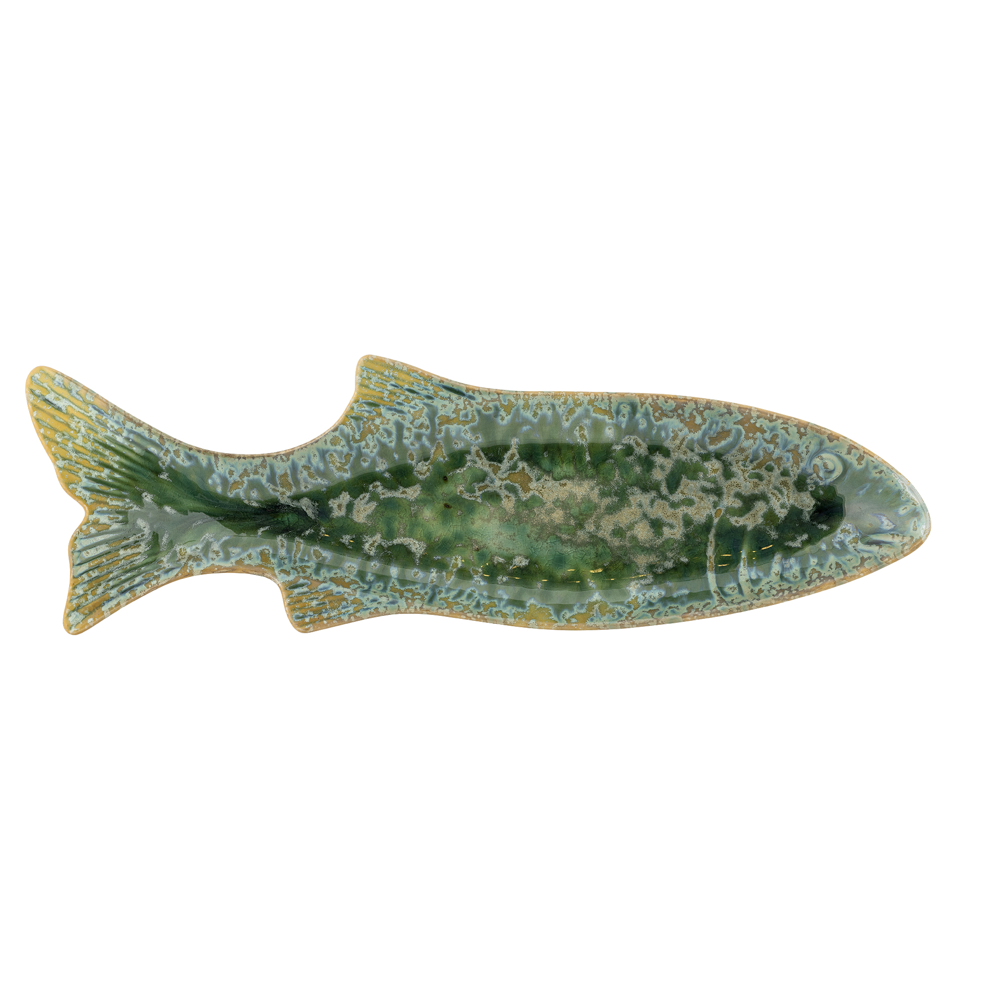 Hadden Serving Plate, Green, Stoneware