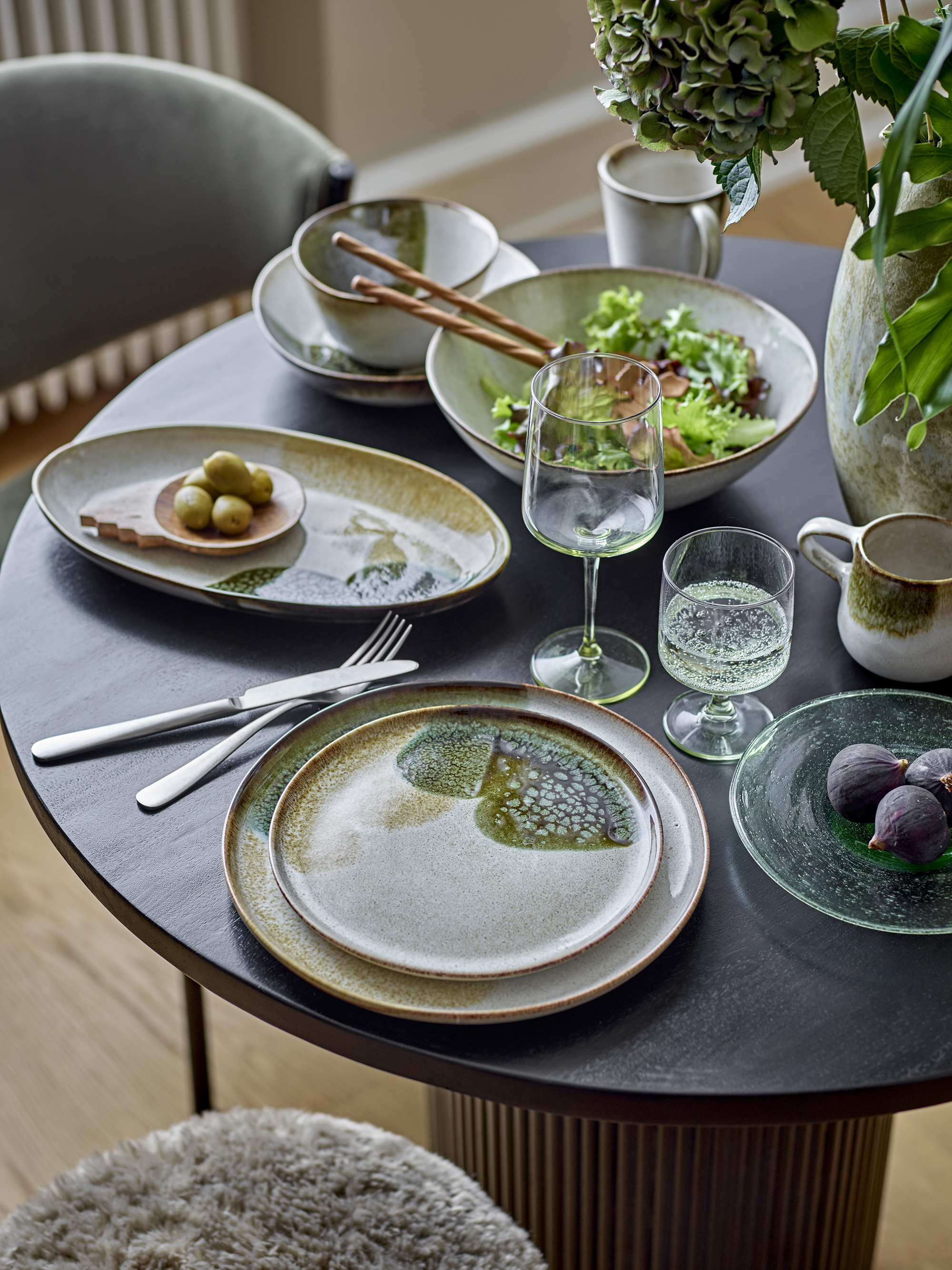 Sunil Plate, Multi, Glass