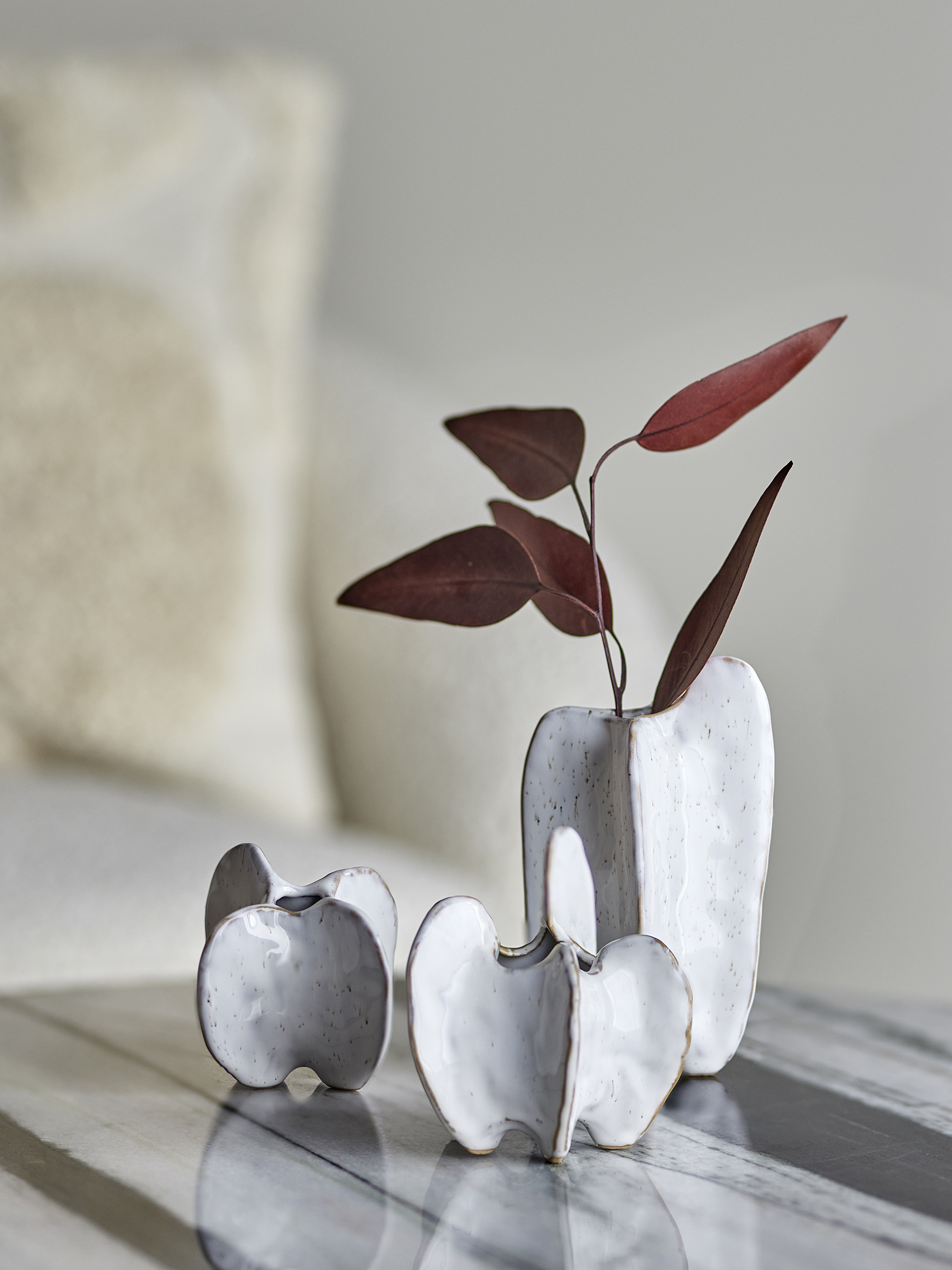 Jayce Vase, White, Stoneware