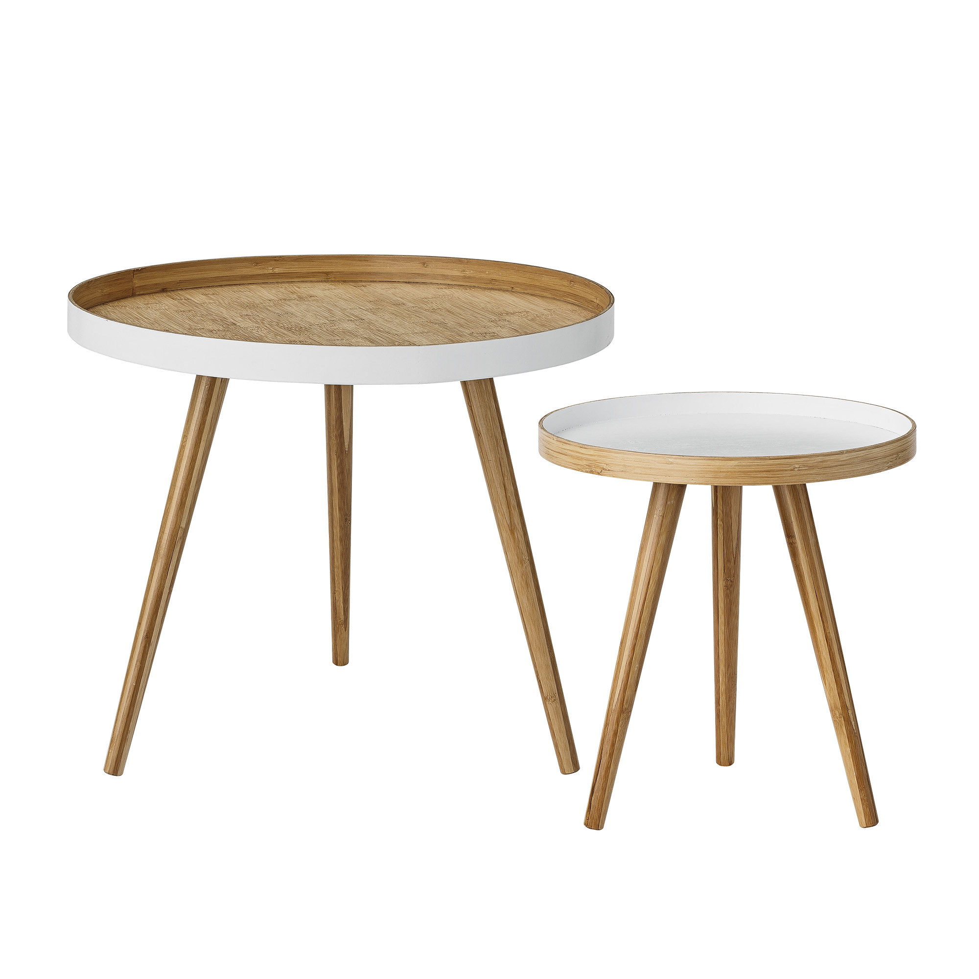Cappuccino Coffee Table White Bamboo .StripHtml