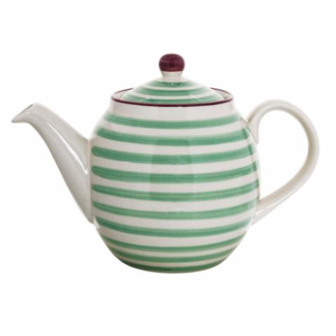 Patrizia Teapot, Green, Stoneware