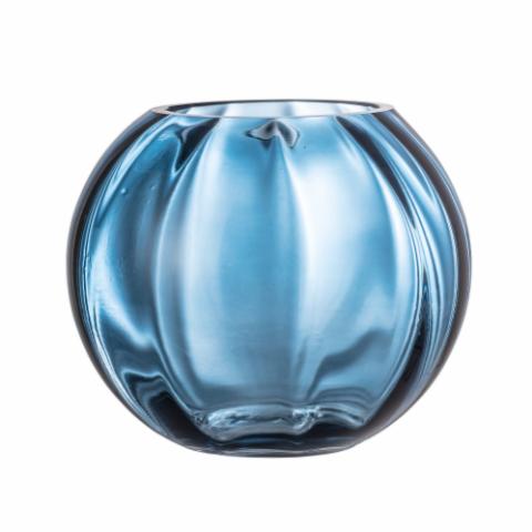 Abas Vase, Blue, Glass