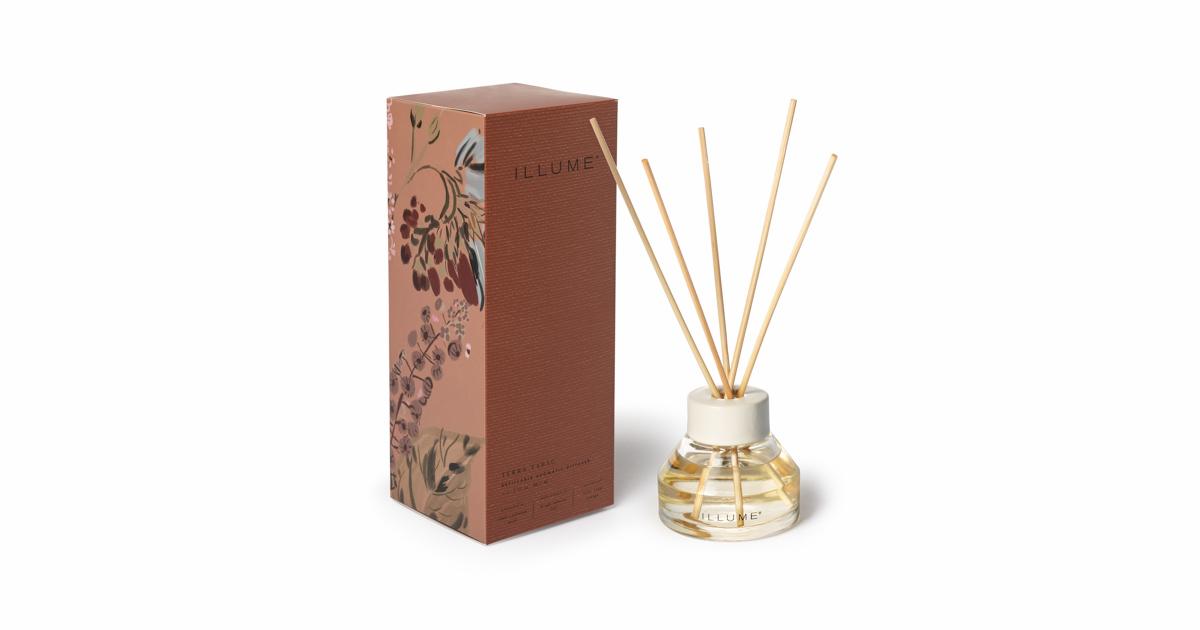 Terra Reed Diffuser Terra Tabac Scent Diffuser, Brown,