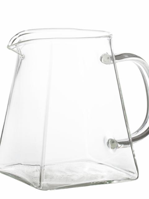Milk Jug, Clear, Glass