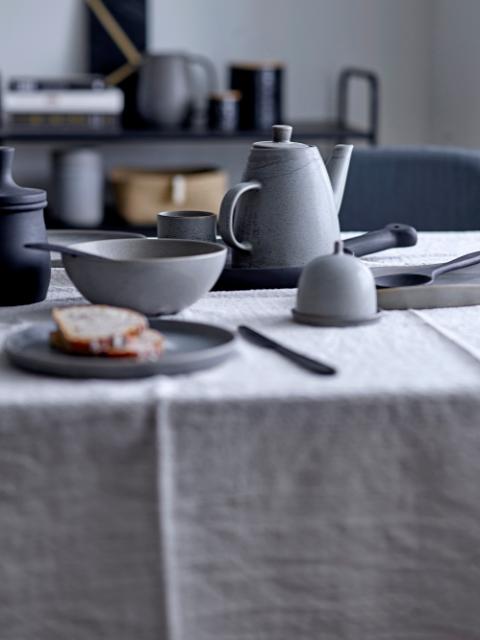 Kendra Teapot, Grey, Stoneware