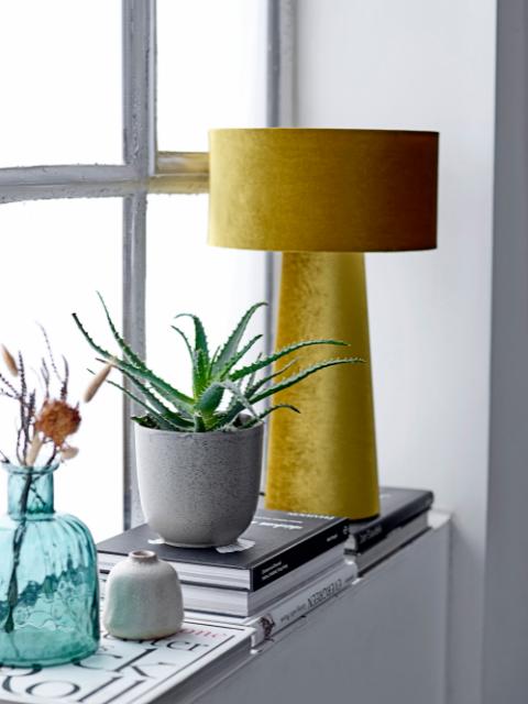 Dafna Table lamp, Yellow, Polyester