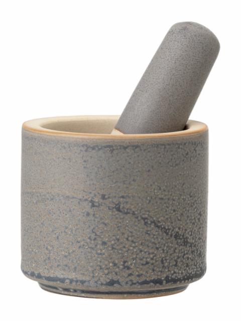 Kendra Mortar & Pestle, Grey, Stoneware