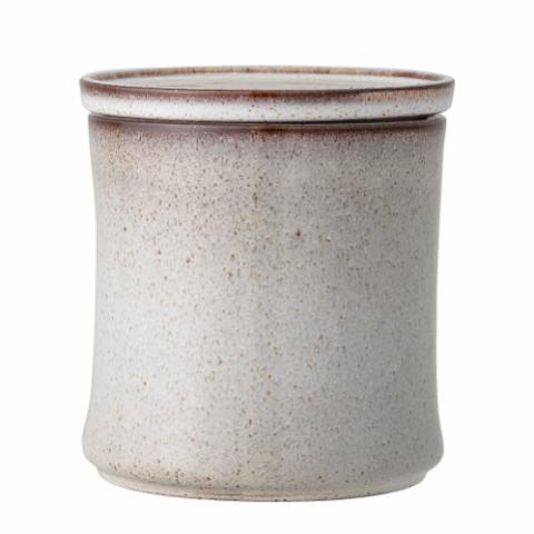 Sandrine Jar w/Lid, Grey, Stoneware