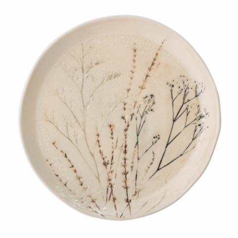 Bea Plate, Nature, Stoneware