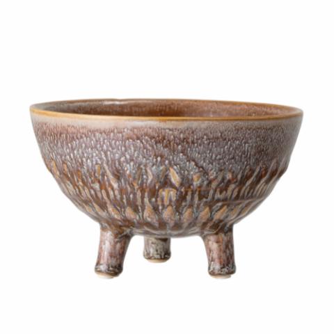 Yisin Flowerpot, Brown, Stoneware
