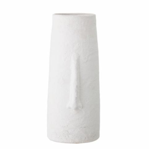 Berican Deko-Vase, Weiß, Terrakotta