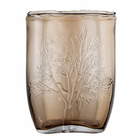 Jara Vase, Brown, Glass