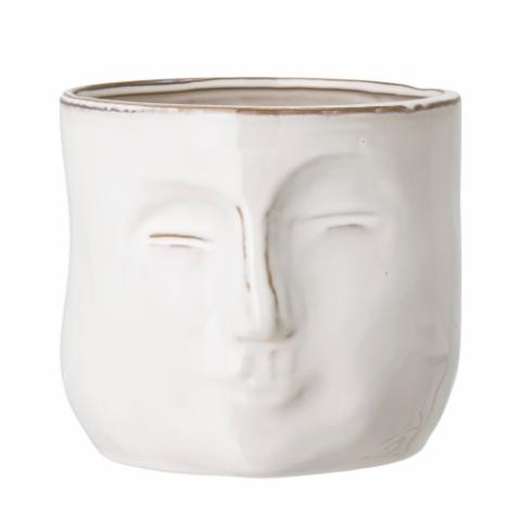 Ignacia Flowerpot, White, Stoneware