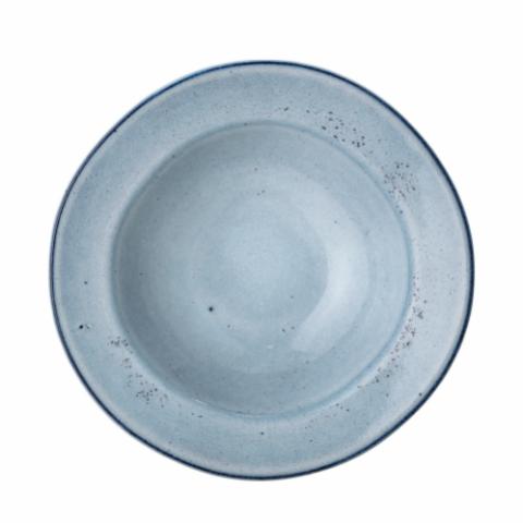 Sandrine Pasta Plate, Blue, Stoneware