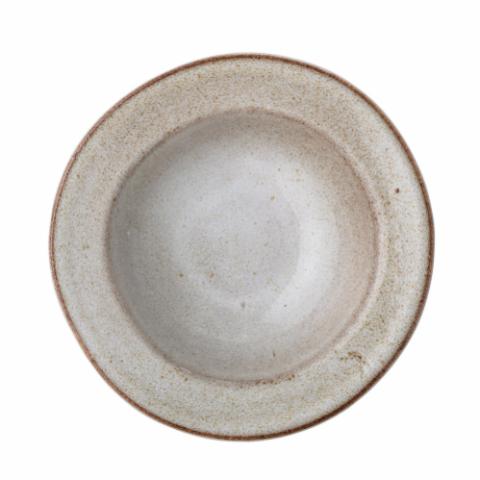 Sandrine Pasta Plate, Grey, Stoneware