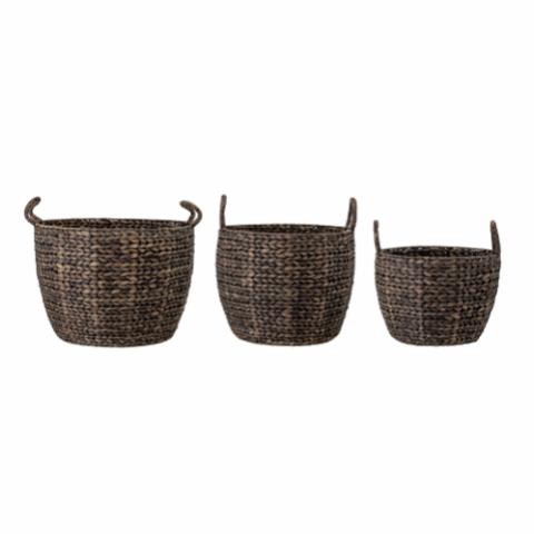 Nael Basket, Grey, Water Hyacinth