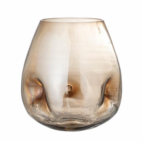 Ifza Vase, Brown, Glass