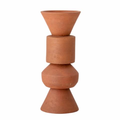 Karar Deco Vase, Orange, Terracotta