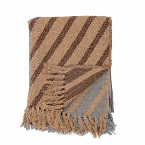 Paw Throw, Brown, Recycled Cotton