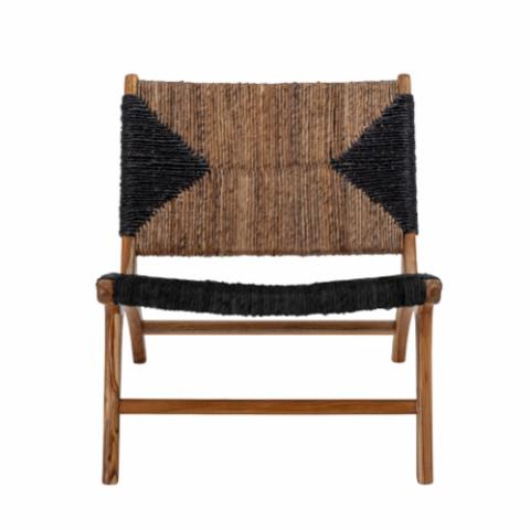 Grant Lounge Chair, Black, Teak