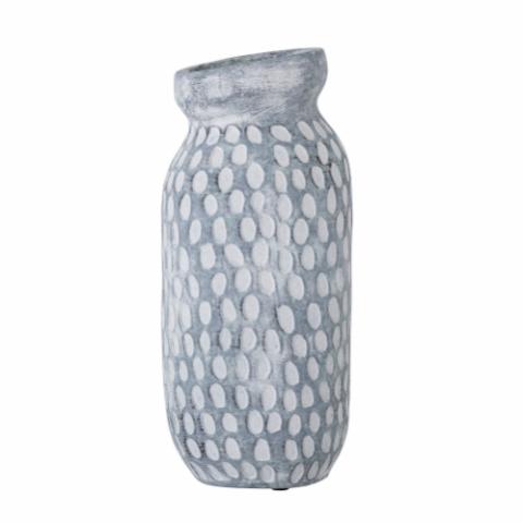 Jac Deco Vase, White, Ceramic