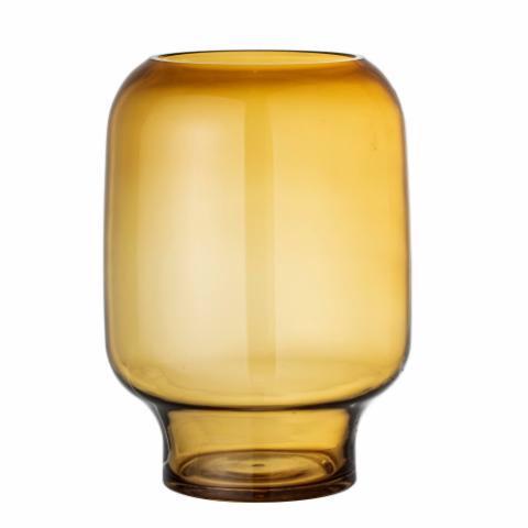 Adine Vase, Yellow, Glass
