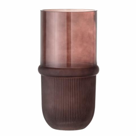 Belise Vase, Brown, Glass