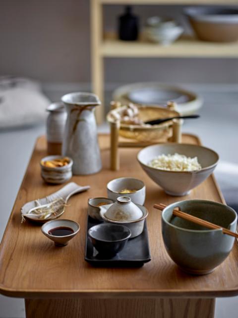 Masami Soya Jug w/2 bowls, Nature, Stoneware