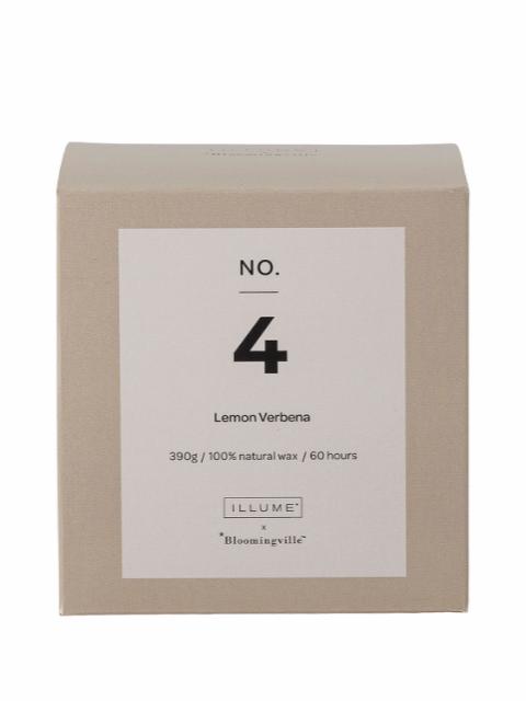 NO. 4 - Lemon Verbena Scented Candle, Natural wax