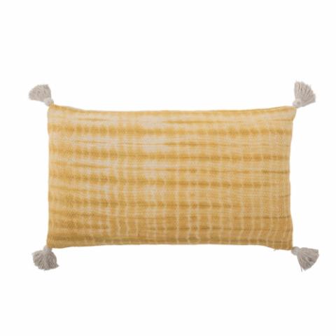 Decia Cushion, Yellow, Recycled Cotton
