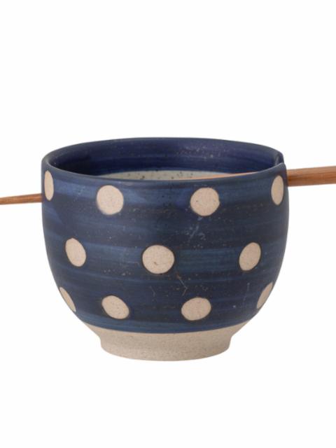 Masami Bowl w/Chopsticks, Bleu, Grès
